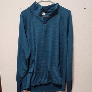 Avia Blue Green Quarter-Zip Top
